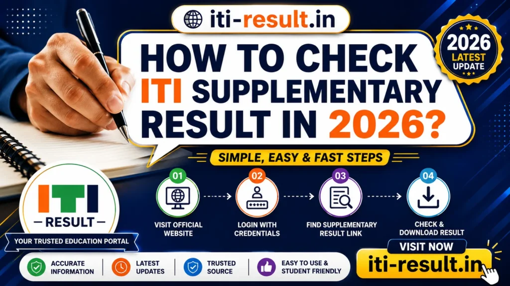 ITI Supplementary Result 2026: Check at skillindiadigital.gov.in 1 Check ITI Suplementry result 2026